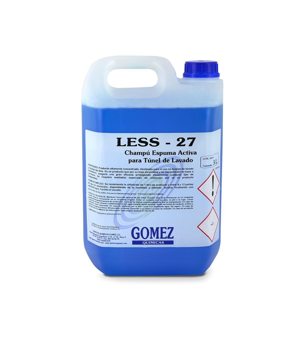 LESS-27 - Champú espuma activa para túnel de lavado